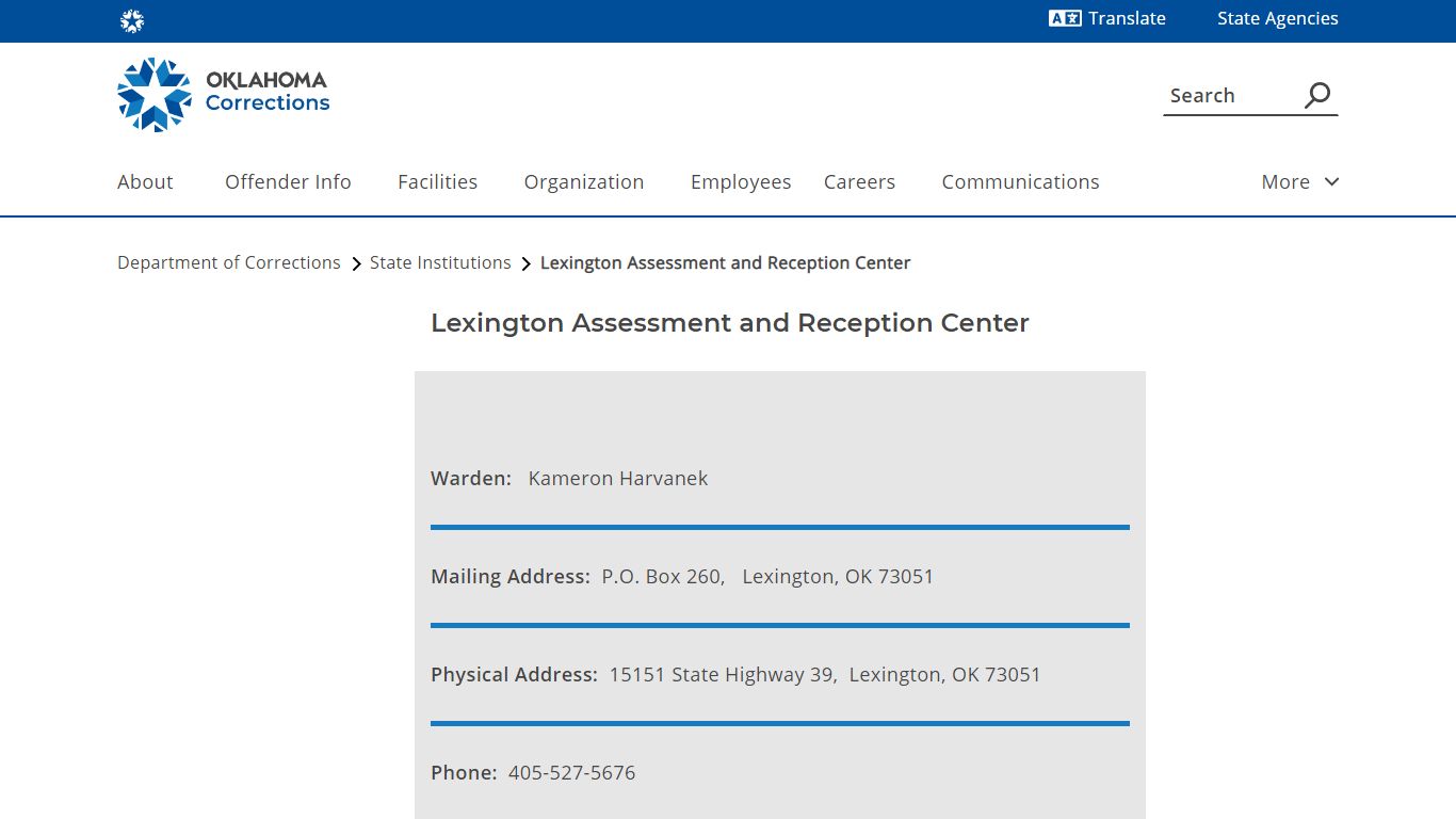 Lexington Assessment and Reception Center